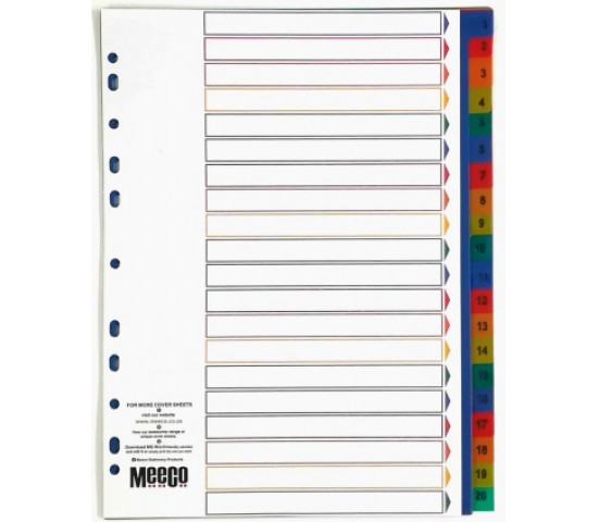 File Divider 1-20