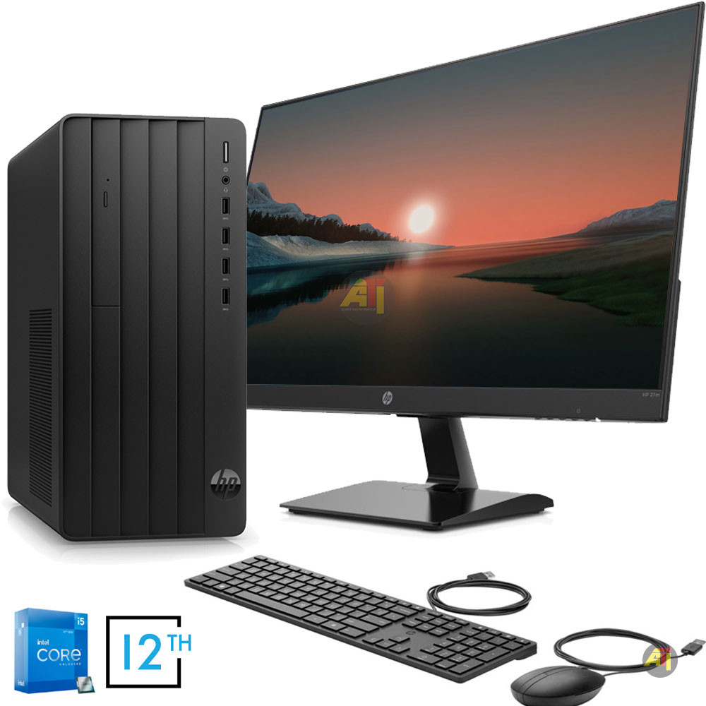 HP 290 G9 Desktop, Intel® Core™ i3, 12th Gen,  8GB RAM, 512GB M.2 SSD,  Windows 11 Pro